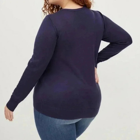 Torrid Sweater Christmas Disney Lilo & Stitch Santa Sequins Plus Size 0 - Picture 2 of 7